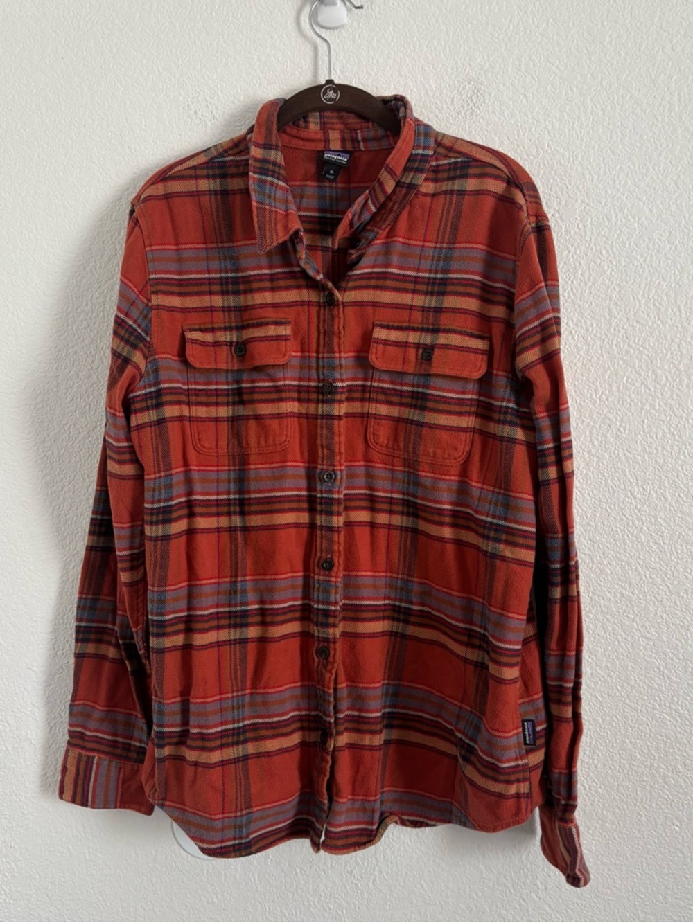 Patagonia Women's Size XL Multicolor Long Sleeve Fjord Flannel Button Shirt